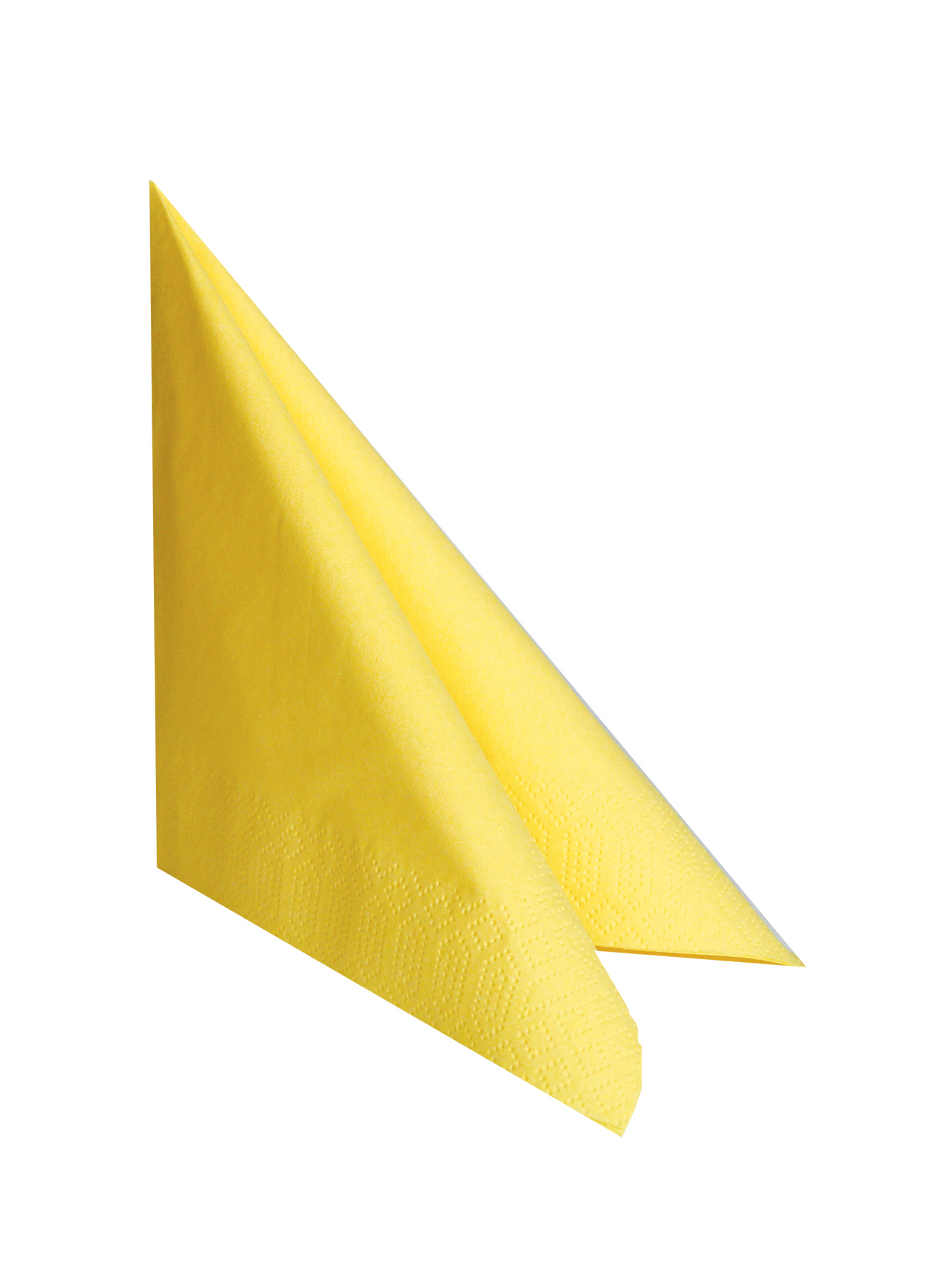 Servietten 33x33cm, 3-lagig, 1/4-Falz, gelb, 1600 Stück/Karton