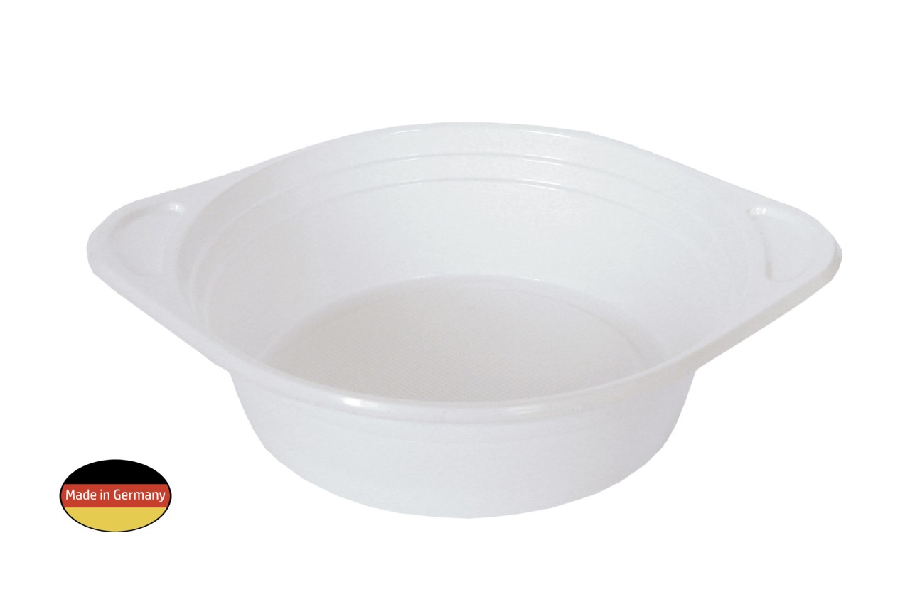 MEHRWEG Suppenterrine 500ml, Imbiss-Schale, Suppenschüssel, weiß, mit Haltegriffen, 100 Stück/Packung MEHRWEG Suppenterrine 500ml, Imbiss-Schale, Suppenschüssel, weiß, mit Haltegriffen, 100 Stück/Packung