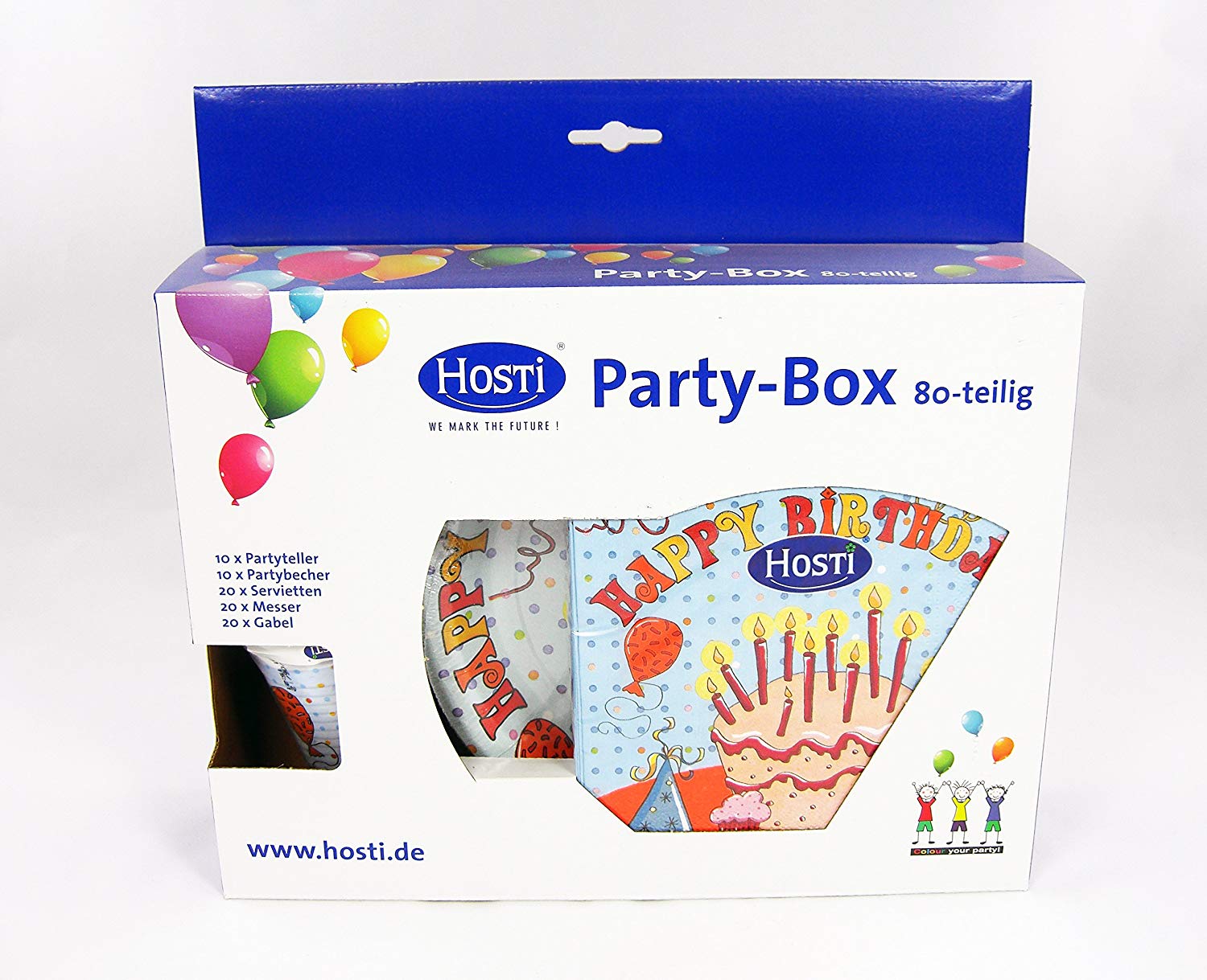 Partybox "Happy Birthday", 80-teilig