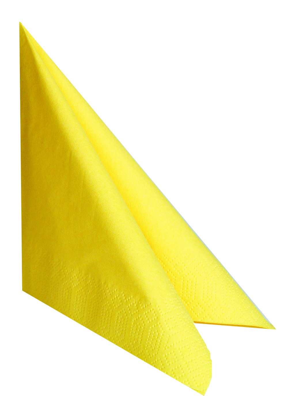 DUNI Servietten 40x40cm, 3-lagig, 1/4 Falz, gelb, 1000 Stück/Karton