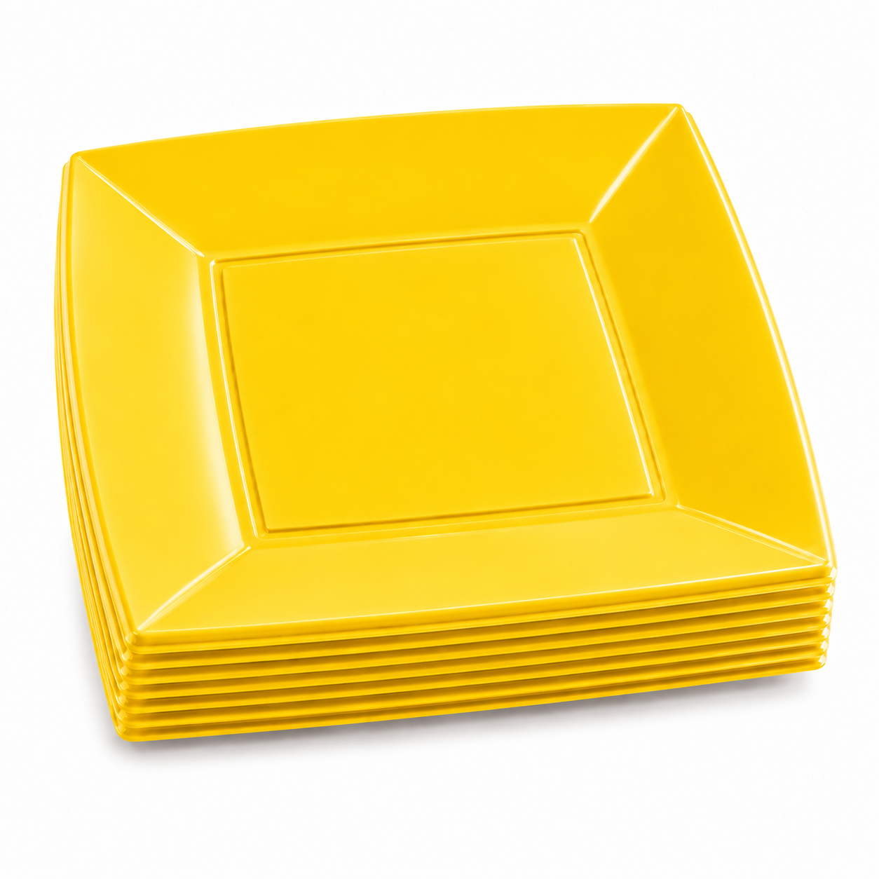 Dessertteller flach, 18x18cm, NICE Collection, gelb, 25 Stück/Packung