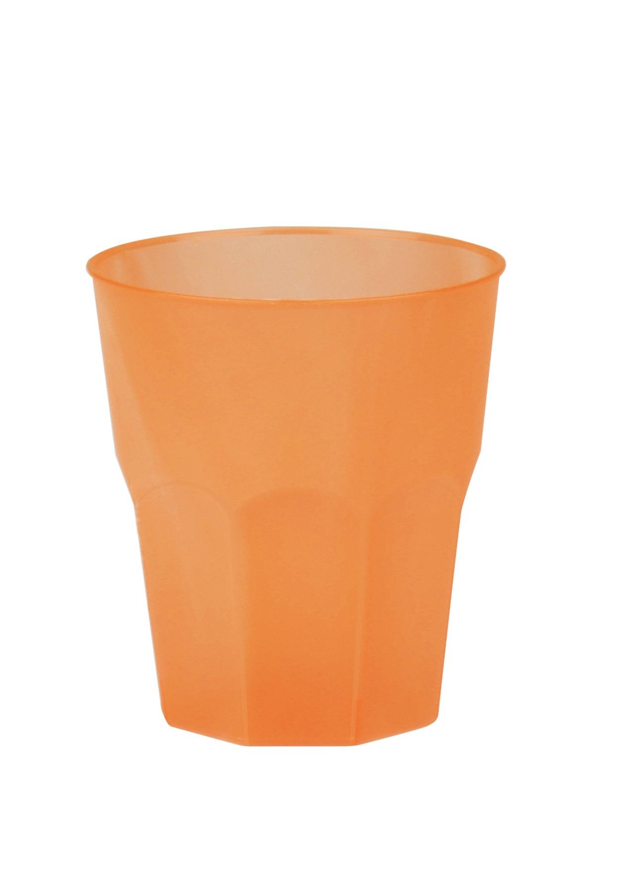 Mehrweg-Cocktailbecher • 250 ml • Happy Cocktail Frost Orange • 20 Stück / Packung Mehrweg-Cocktailbecher • 250 ml • Happy Cocktail Frost Orange • 20 Stück / Packung