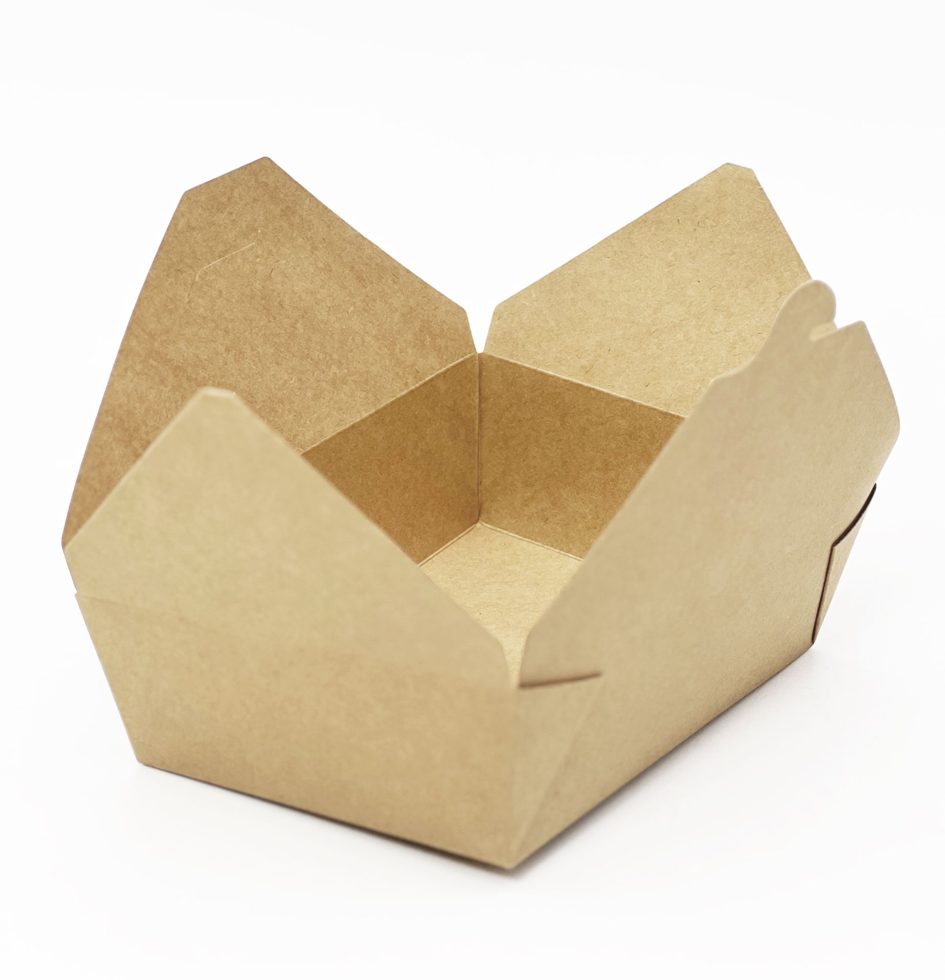 Kraft Papier Lunchbox 450ml, 125x100x45mm, 200 Stück/Karton