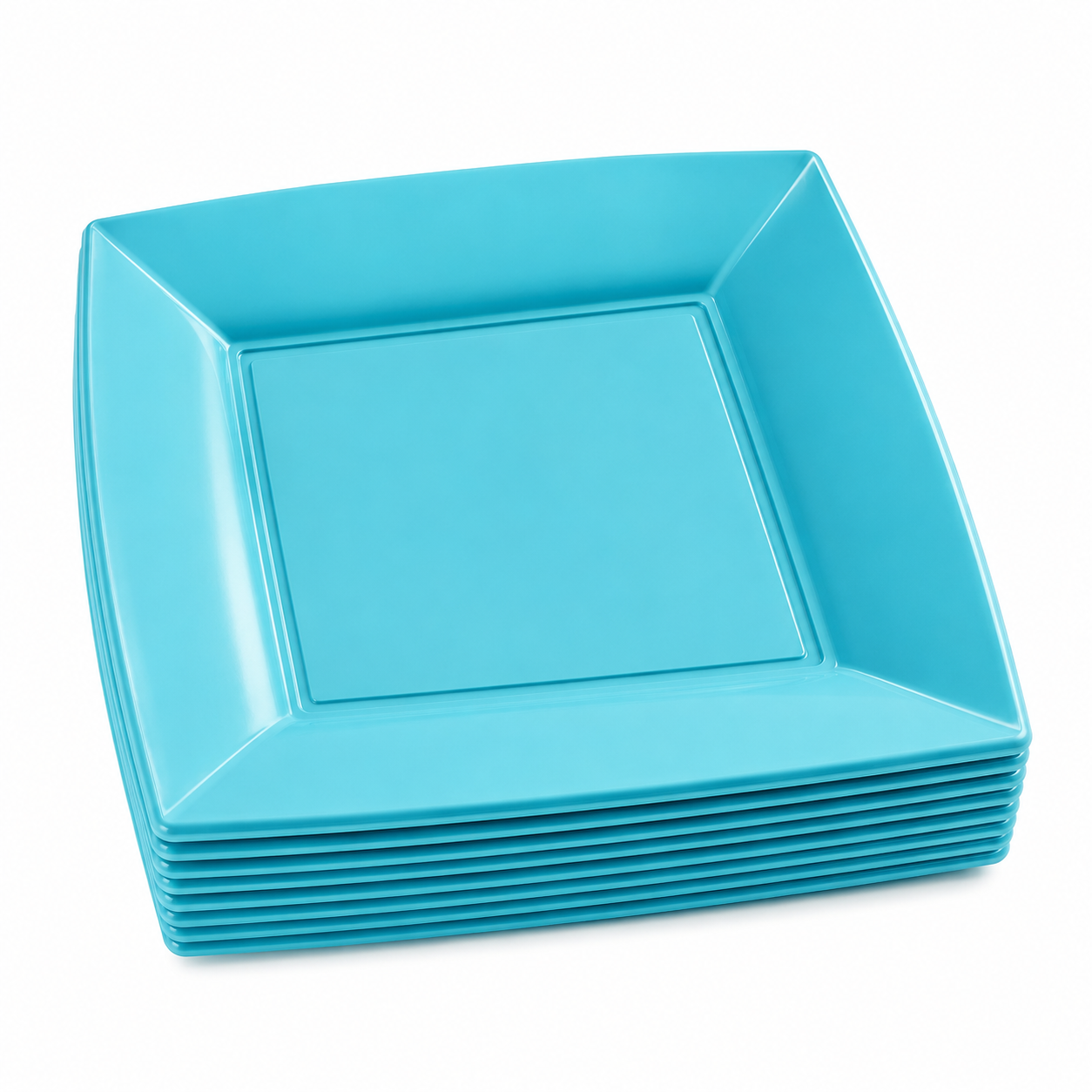 Dessertteller flach, 18x18cm, NICE Collection, türkis, 25 Stück/Packung