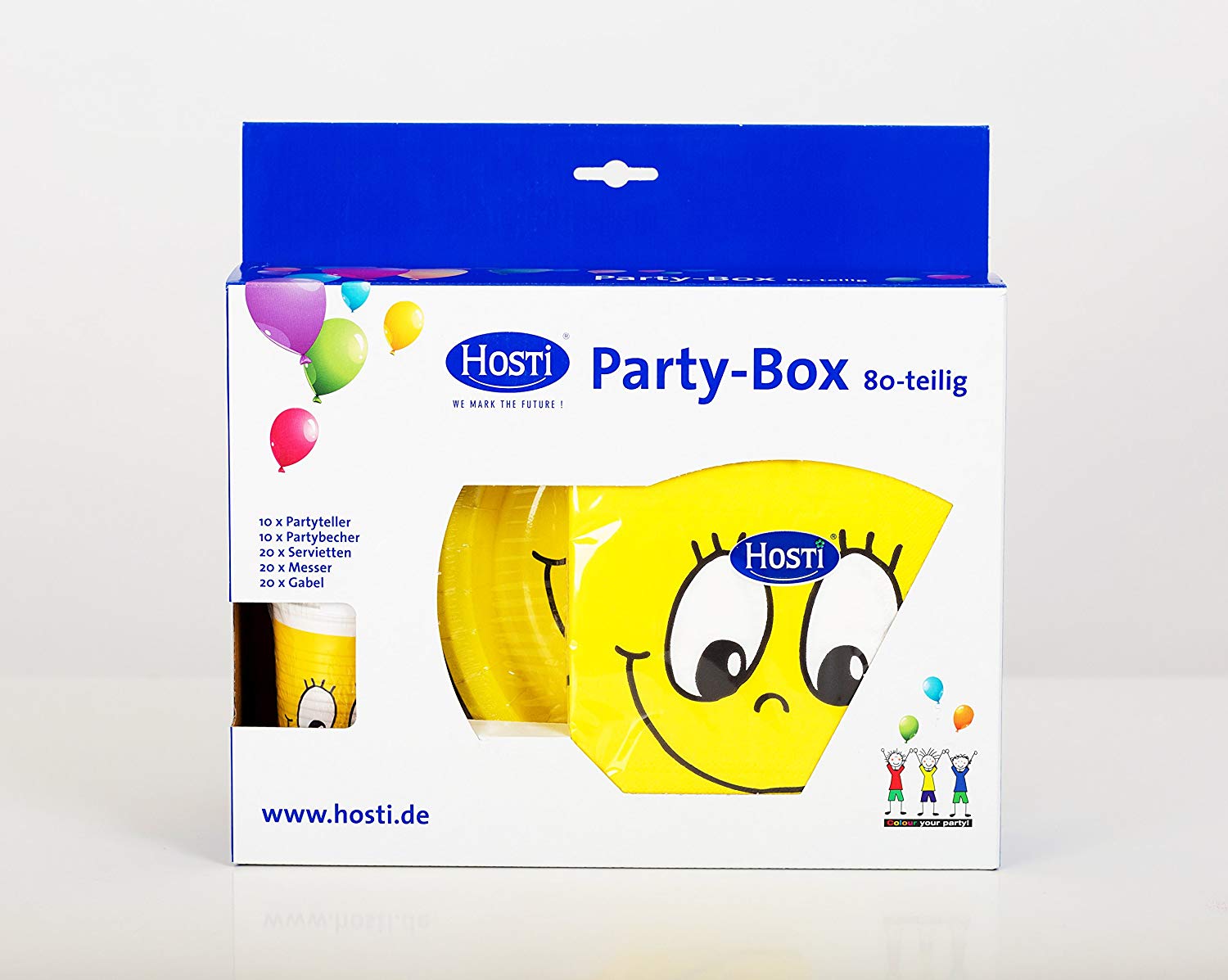 Partybox "Smile", 80-teilig