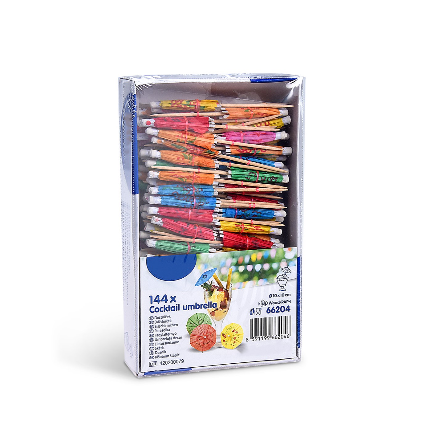 Deko-Picker "Eisschirmchen", 10cm, farbig, 144 Stück/Packung Deko-Picker "Eisschirmchen", 10cm, farbig, 144 Stück/Packung
