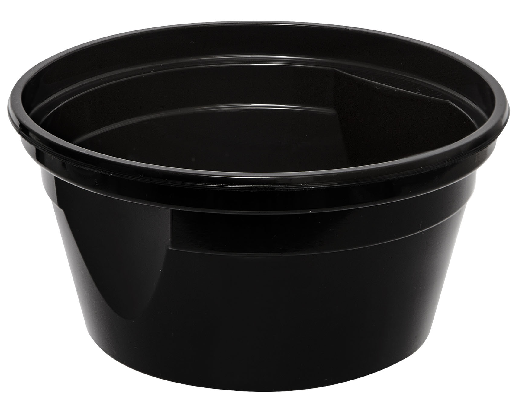 Mikrowellen Suppenbowl black PP26, 750/ 800ml mit klarem Deckel
