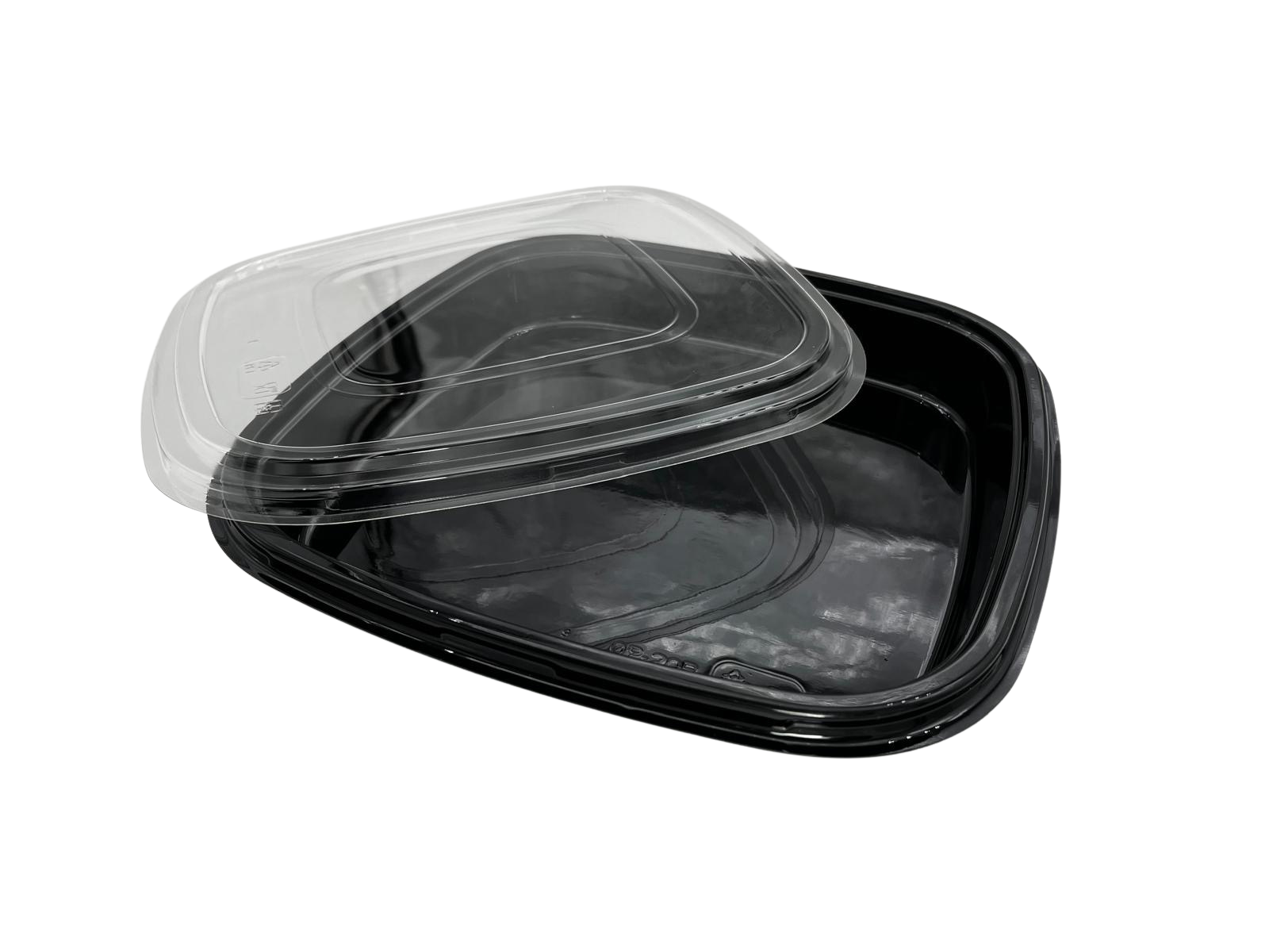 Sushi Party Box-L, eckig, schwarz, 100 Stück/Karton