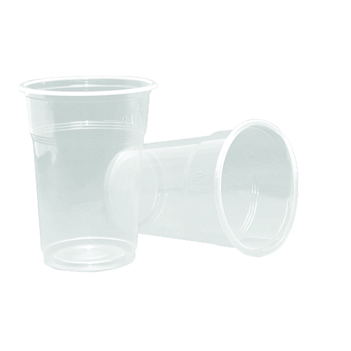 Trinkbecher 400ml / 0,4L, Bierbecher, PP, klar, 50 Stück/ Packung