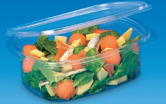 Salatschale Beilagenschale 2000ml oval Klappschale 300 Stück