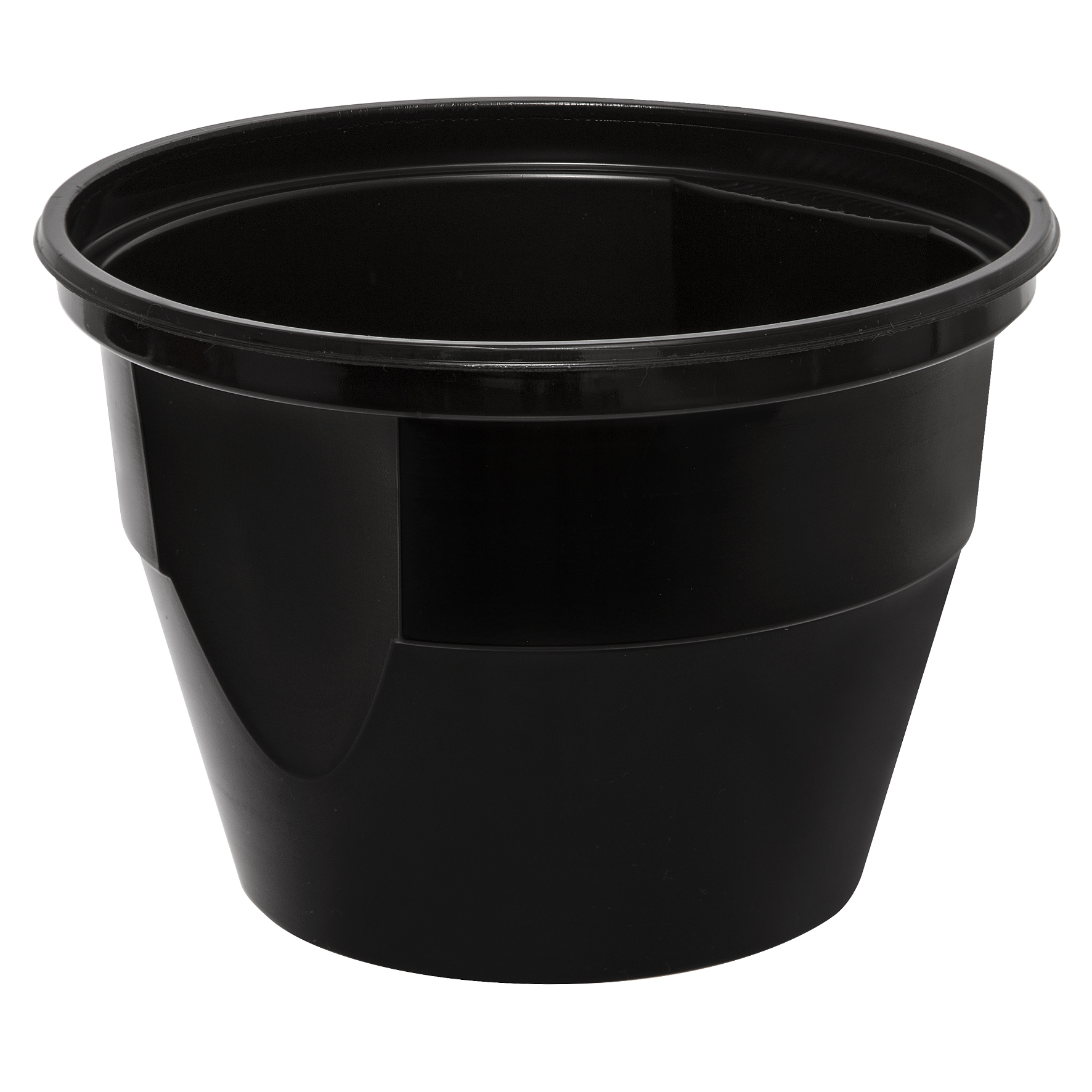 MEHRWEG Mikrowellen Suppenbowl black PP20, 600/680ml, mit klarem Deckel, 450 Stück/Karton