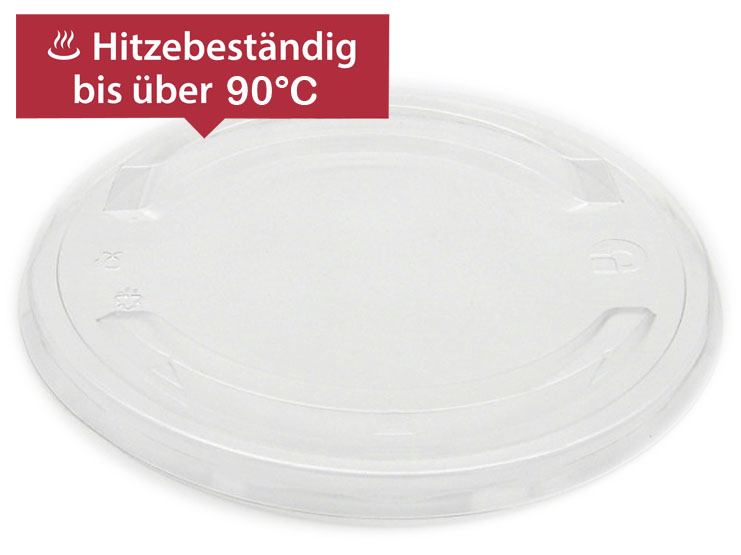 PP Deckel für Salatbowl braun 1100ml und 1300ml, für warme Speisen, 300 Stück/Karton PP Deckel für Salatbowl braun 1100ml und 1300ml, für warme Speisen, 300 Stück/Karton