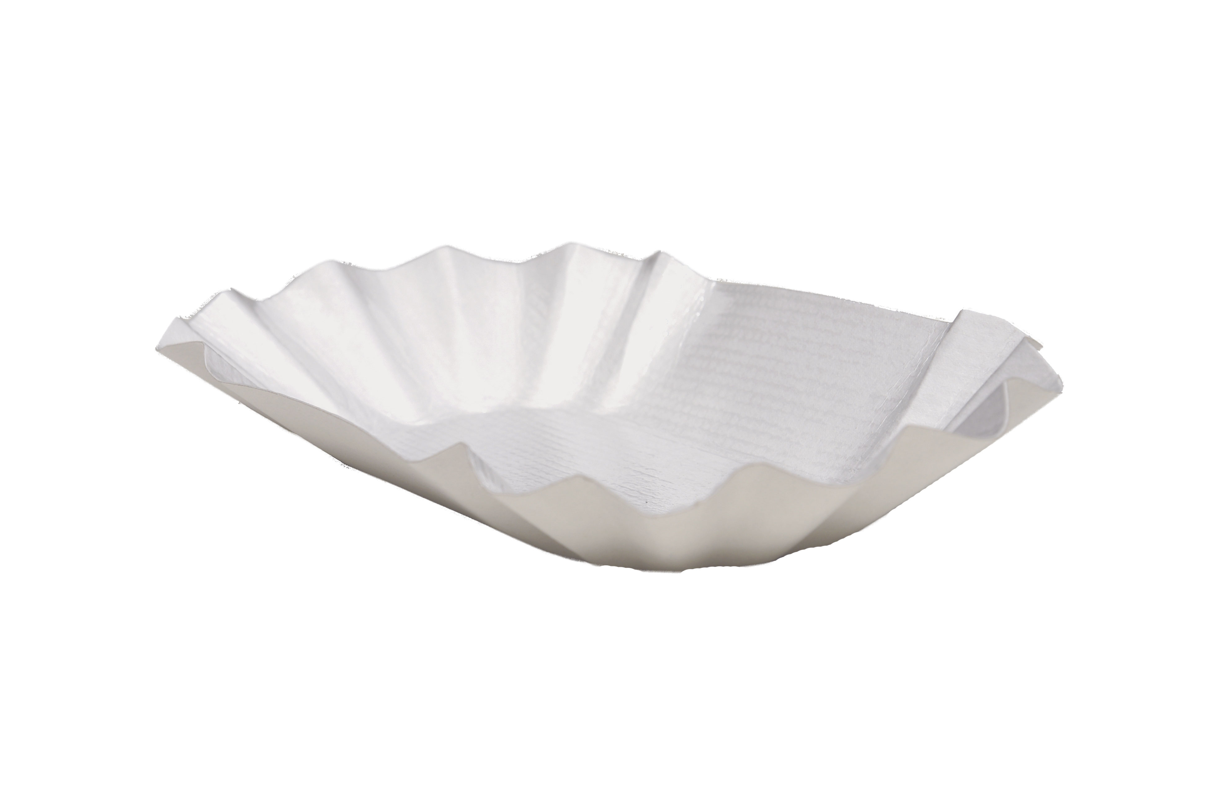 Pappschüssel weiß 10,5 x 17 x 3cm KU0B (250 Stück/Packung)