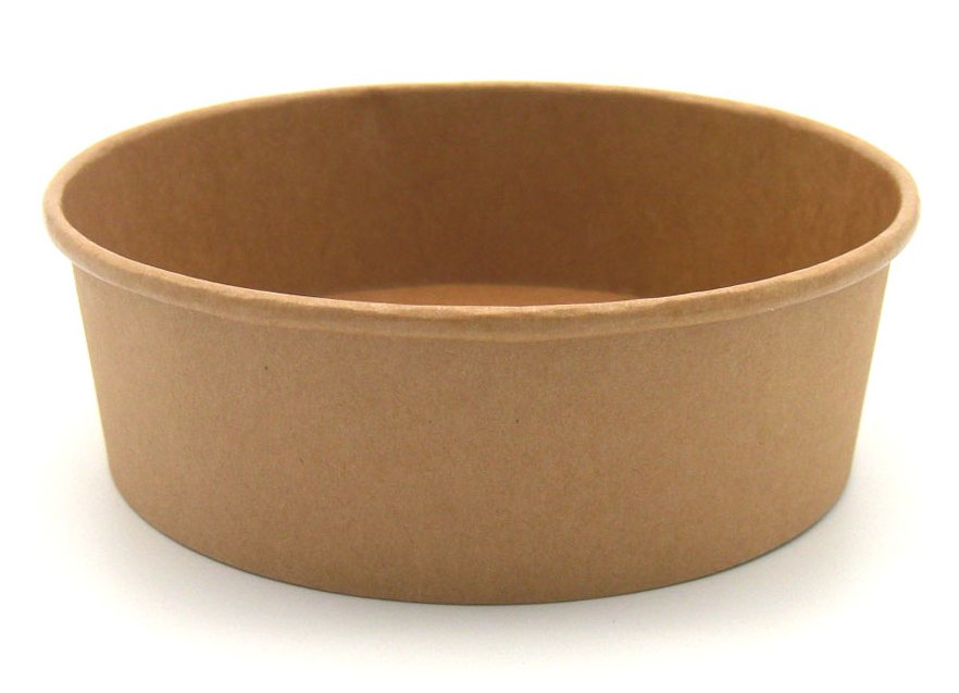 Bio-Design Salatschale Salatbowl 1100ml braun 300 Stück ohne Deckel