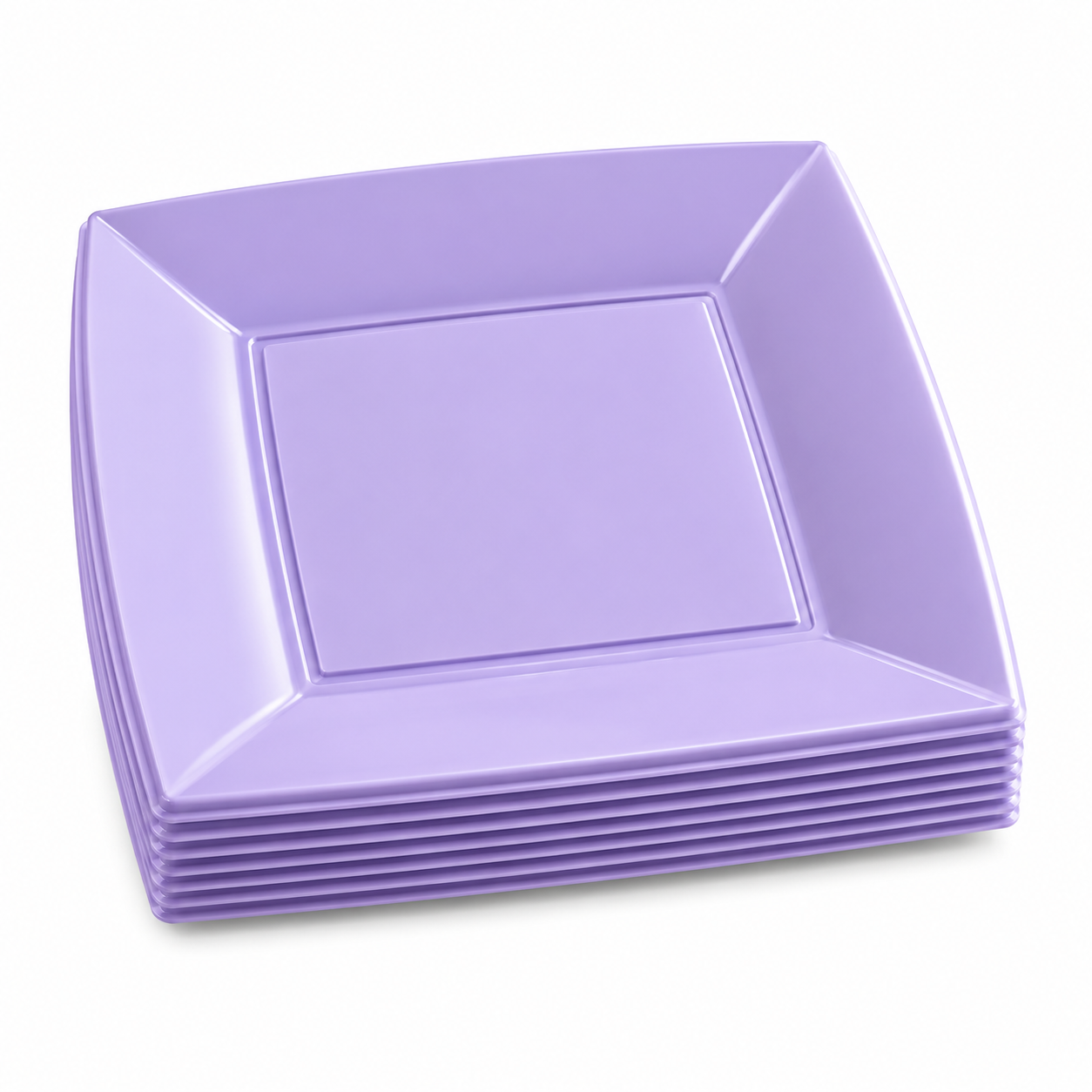 Dessertteller flach, 18x18cm, NICE Collection, lila, 25 Stück/Packung