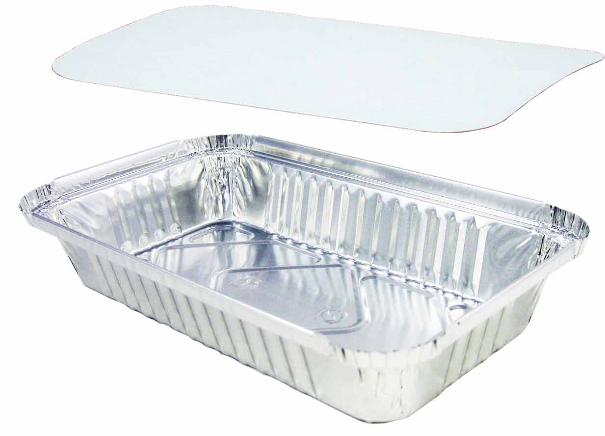 Aluschale R65-650L mit Deckel, 100 Stück/Packung Aluschale R65-650L mit Deckel, 100 Stück/Packung