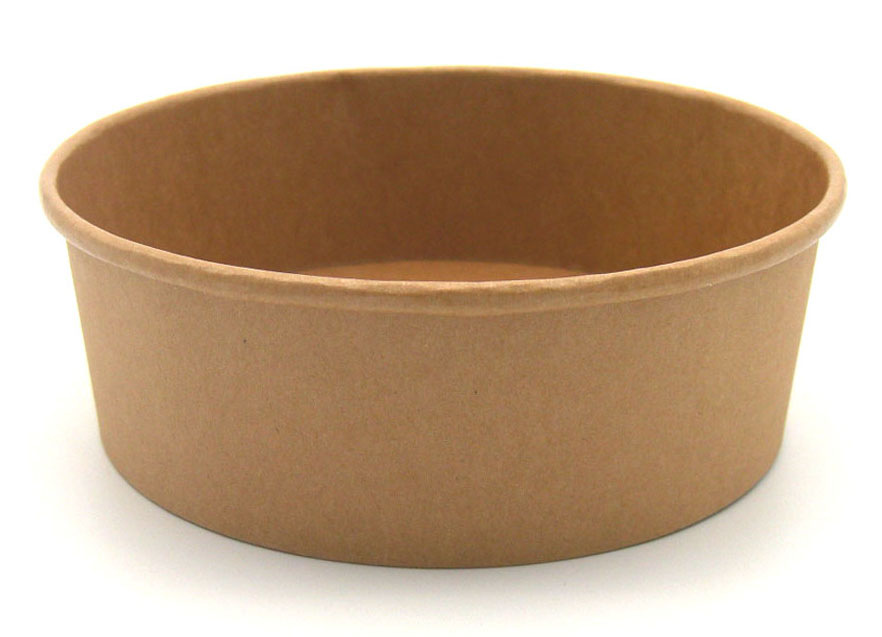 Bio-Design Salatschale Salatbowl 1300ml braun 300 Stück ohne Deckel