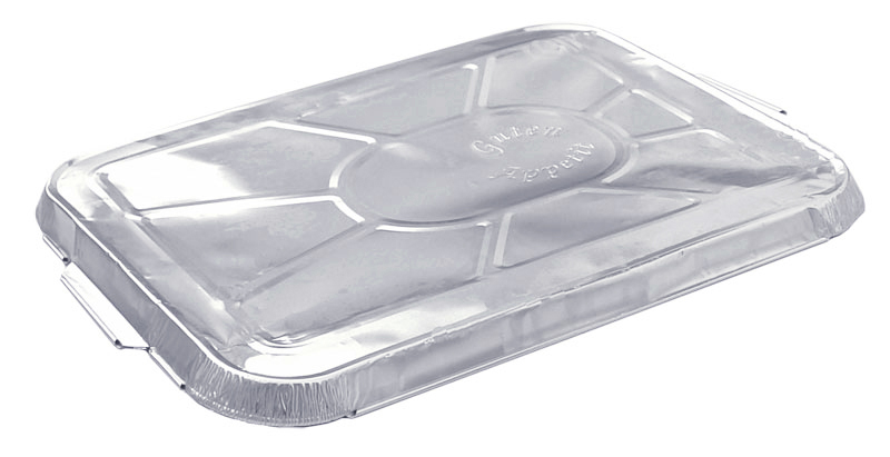 Komplett SET Menüschale R880-812G flach 2-geteilt mit Alu-Deckel (100 Stück/Packung)