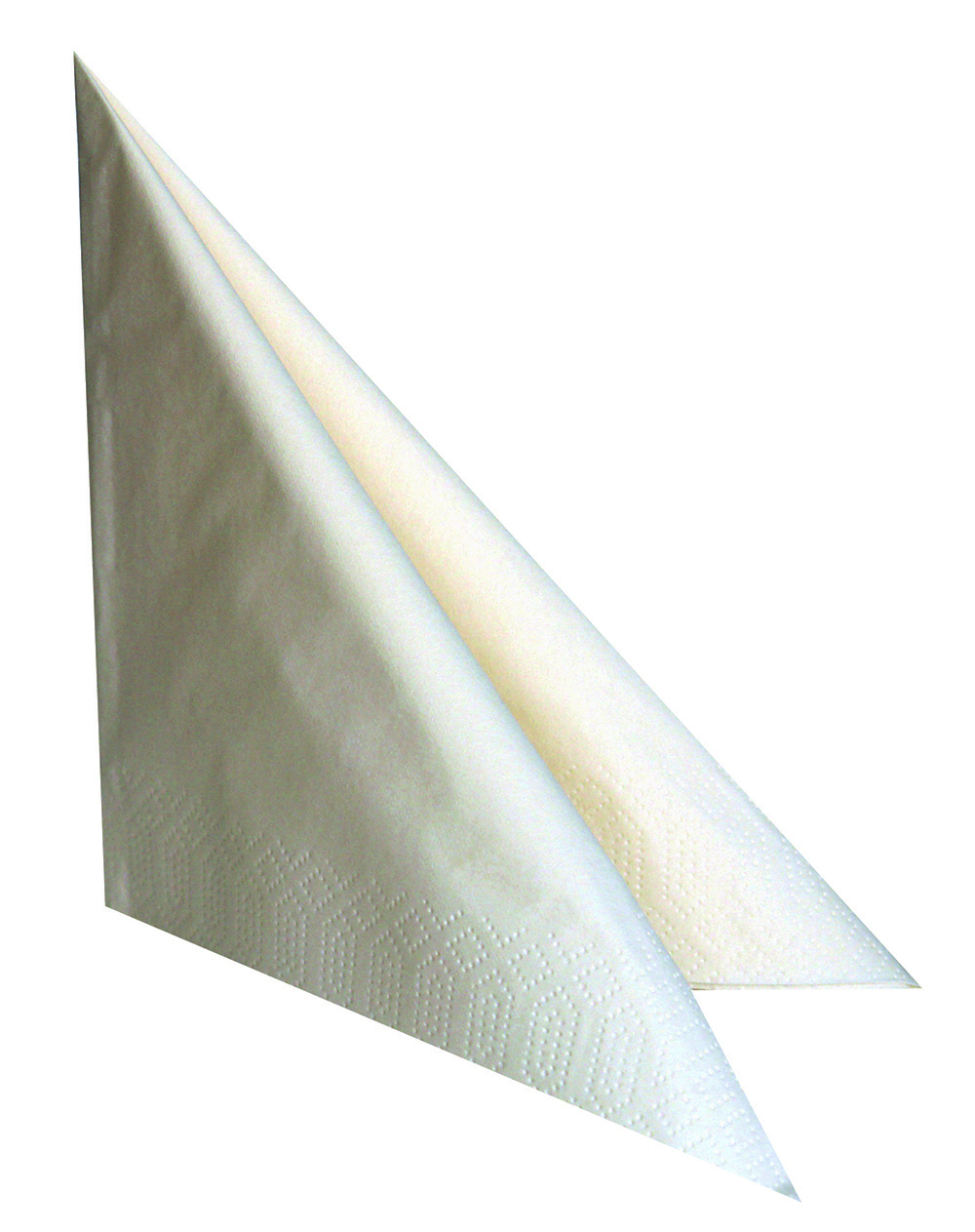 Serviette 33x33cm, 3-lagig, 1/4-Falz, creme, 1000 Stück/Karton