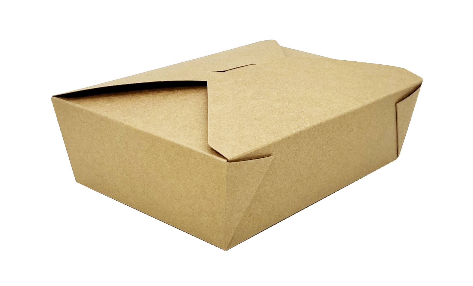 Kraft Papier Lunch Box groß, 2000ml, 213x158x64 mm, (4x50) 200 Stück / Karton