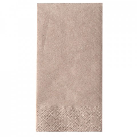 Serviette 33x33cm, 2-lagig, 1/8-Falz, bio-braun, (8x250) 2000 Stück/Karton