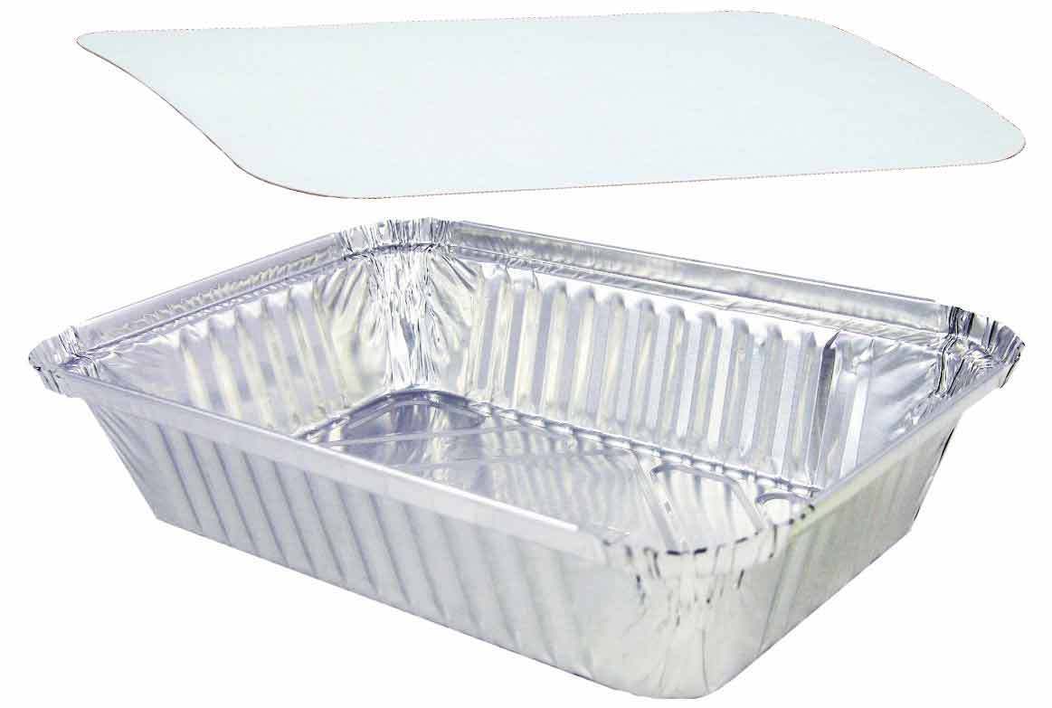 Aluschale R1-845L mit Deckel, 100 Stück/Packung Aluschale R1-845L mit Deckel, 100 Stück/Packung