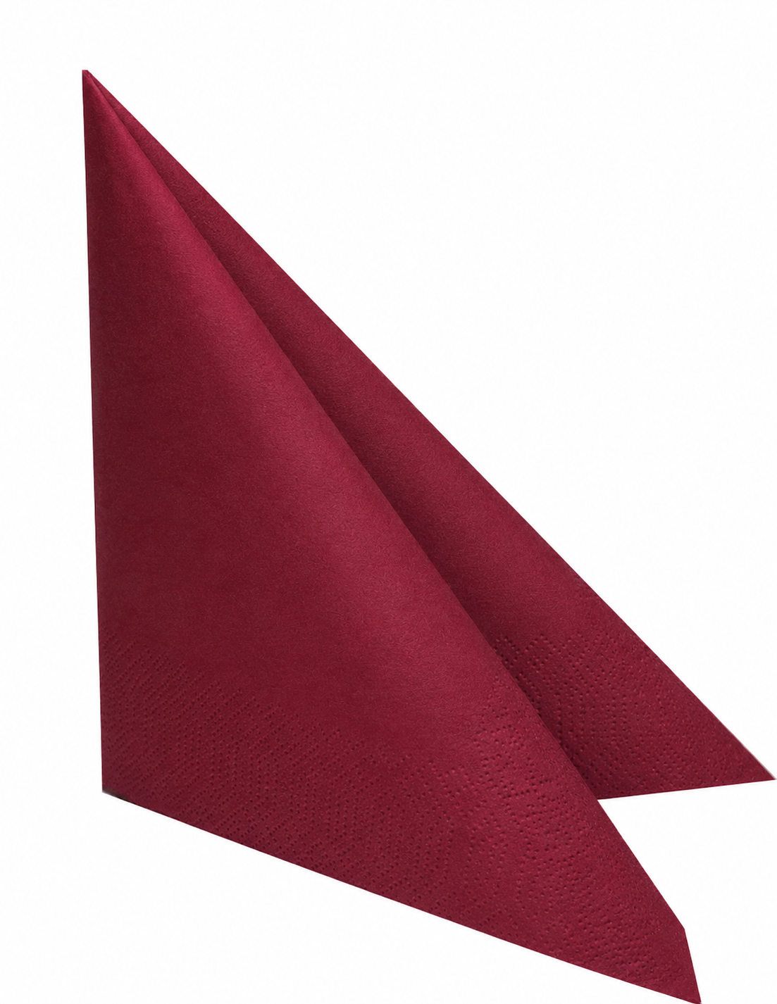 Serviette 33x33cm, 3-lagig, 1/4-Falz, burgund, 1600 Stück/Karton