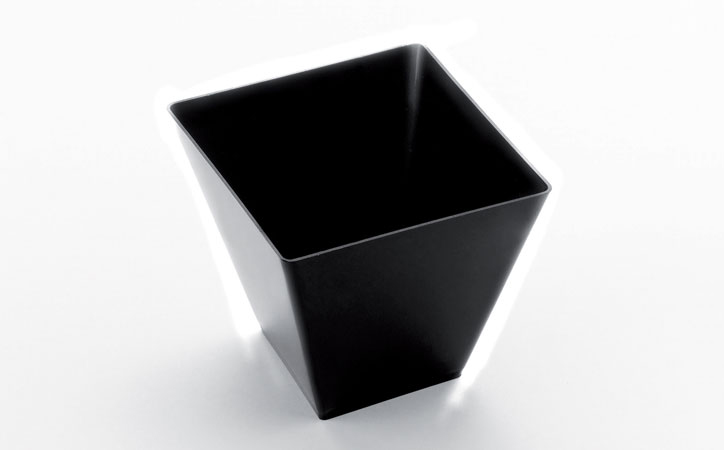 Becher "Rhombus" 95ml, schwarz, 25 Stück