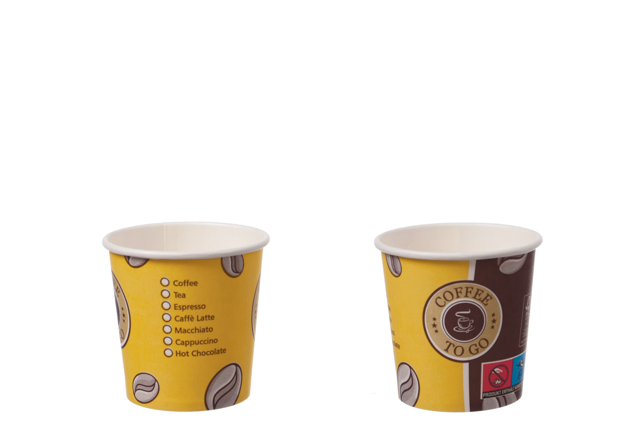 Kaffeebecher 100ml "Topline", Ø62mm, 100 Stück/Packung