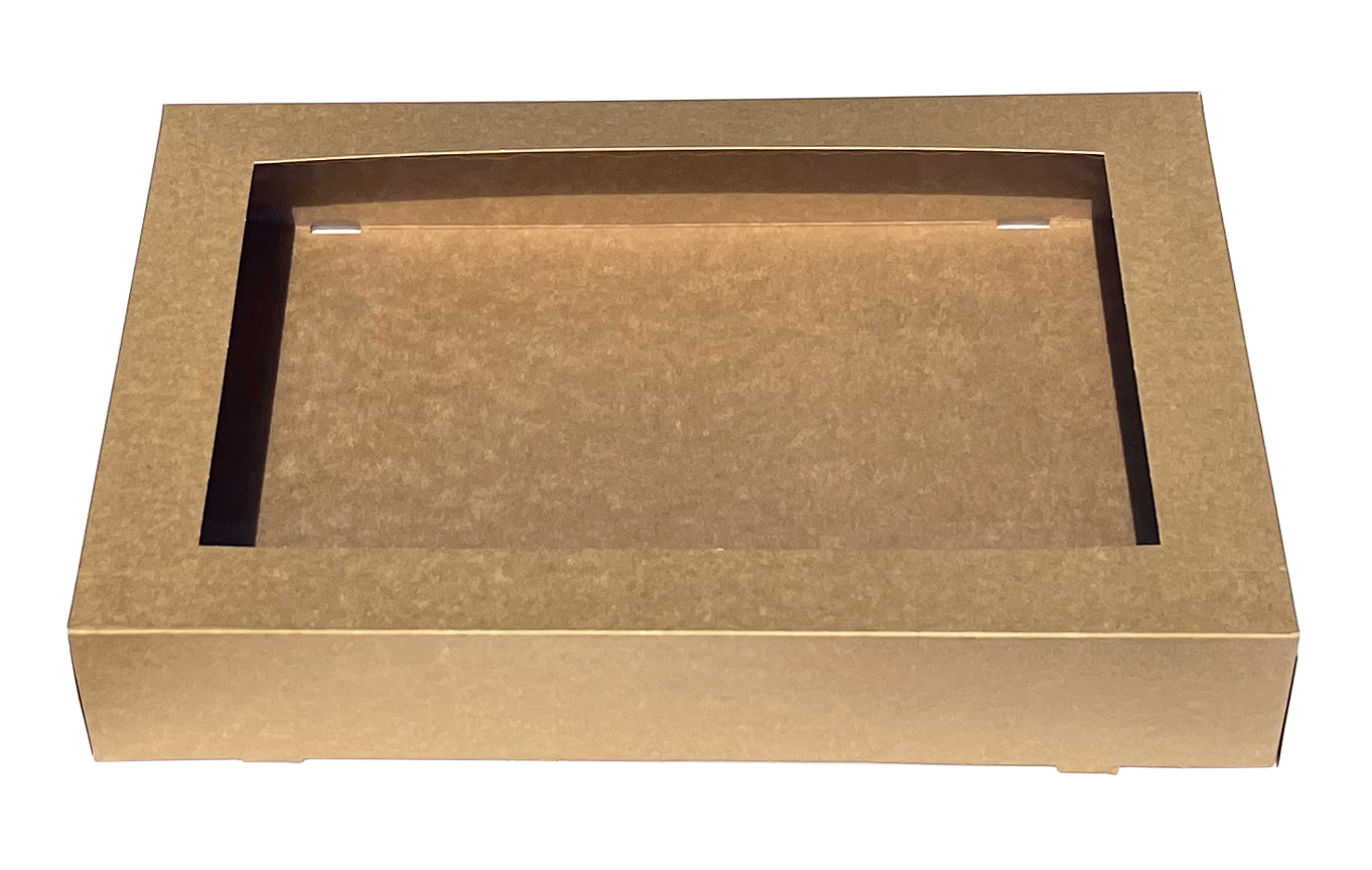 Cateringbox / Transportbox mittel, nature, Gr. 2, 46x31x8 cm, 50 Stück/Karton