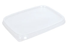 MEHRWEG Feinkost- Salat- und Verpackungsbecher "eckig" mit Deckel 250ml 250g Karton (250 St)