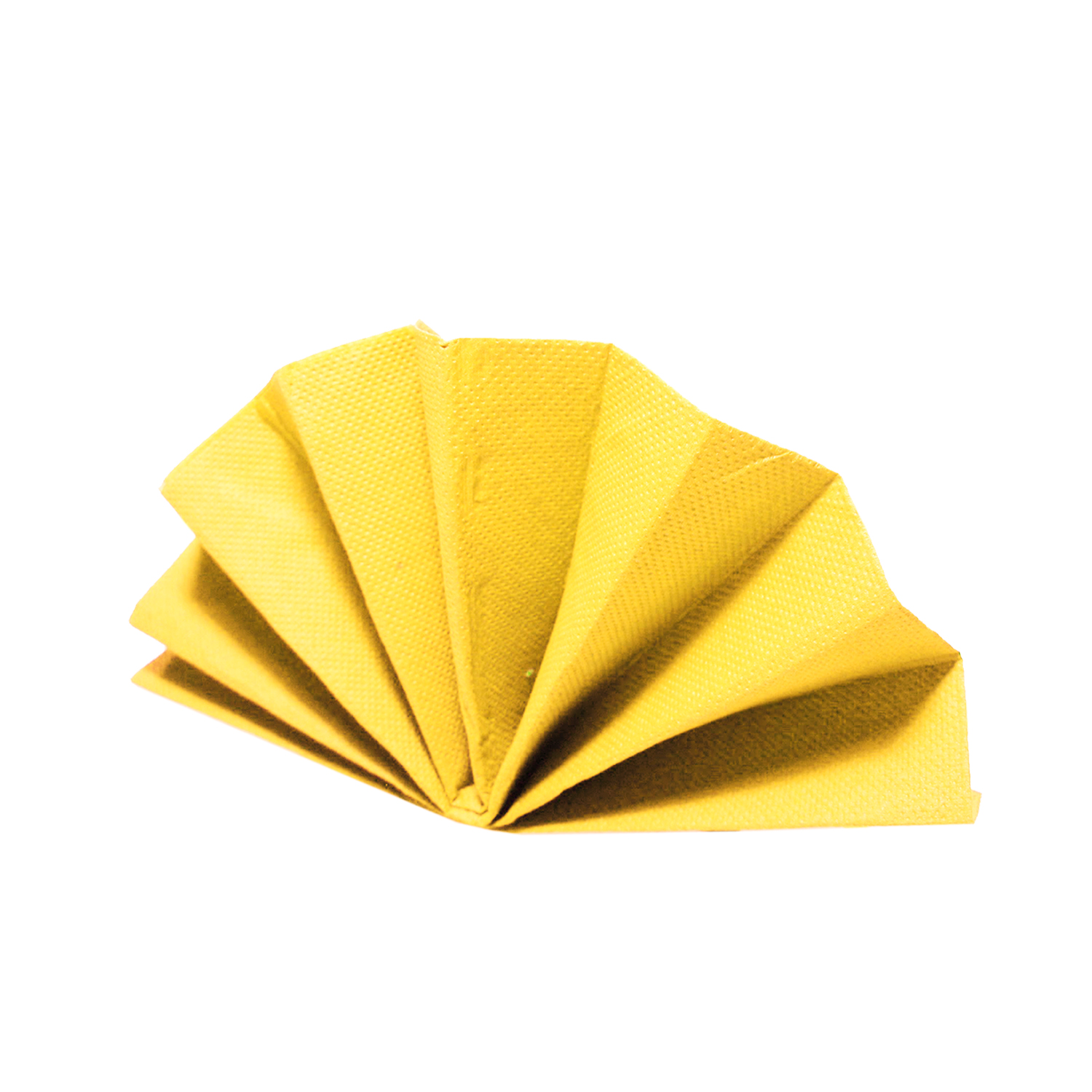 Servietten DekoStar 40x40 cm, 1/4 Falz, gelb, VE 24x40 (960 Stück/Karton)