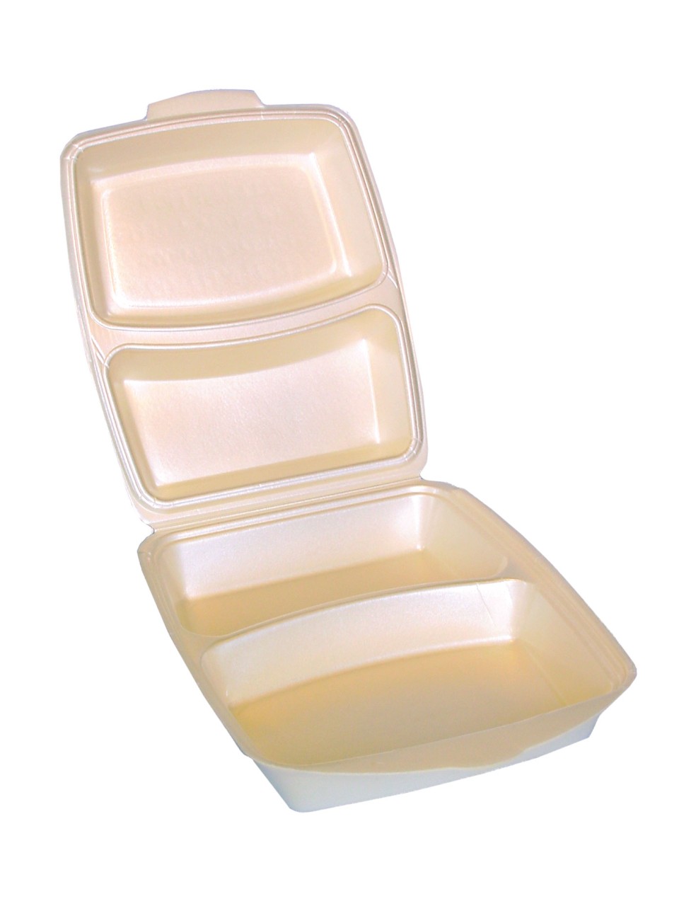 Dinner-Box "Premium", groß, 2-geteilt, XPS, 50 Stück/Packung
