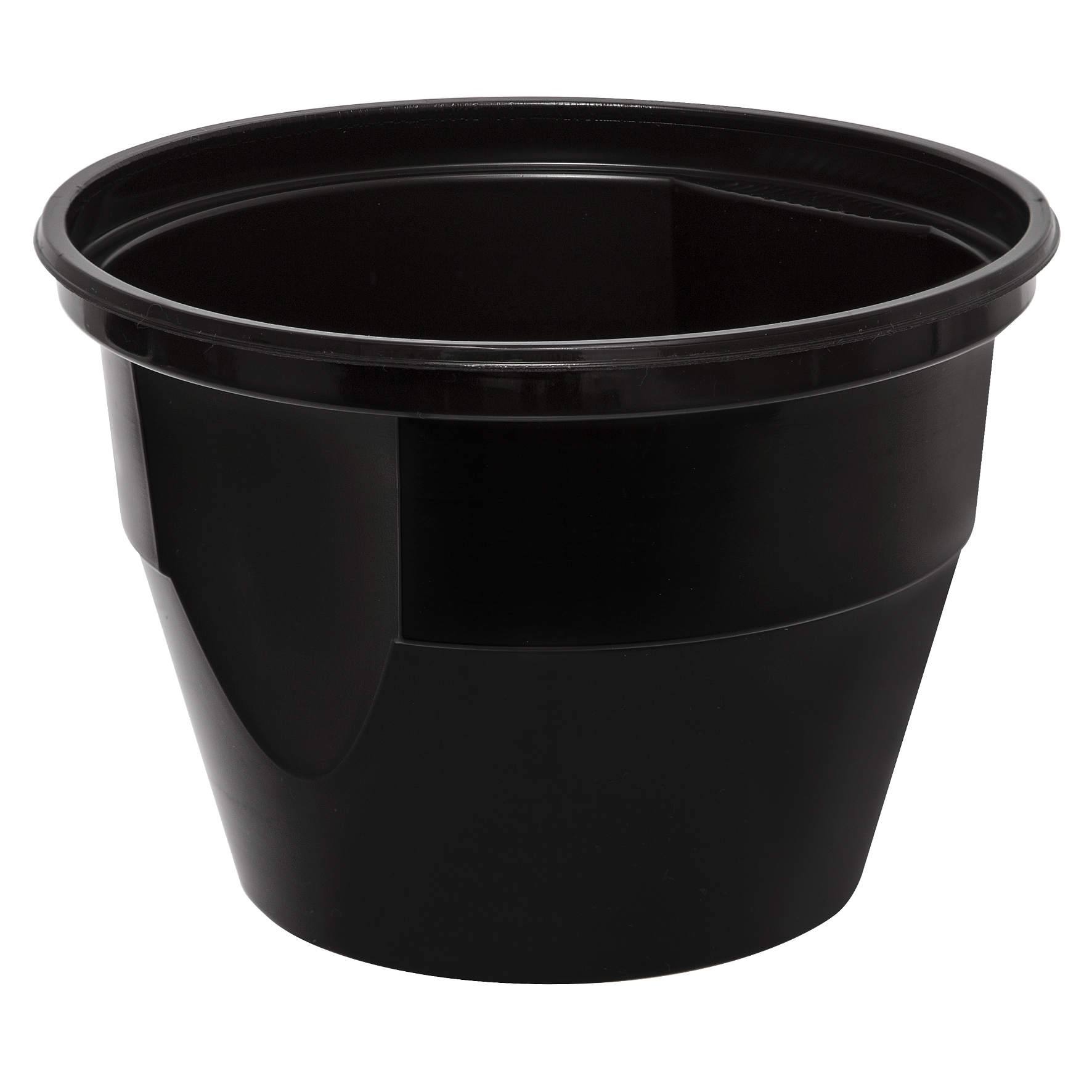 MEHRWEG Mikrowellen Suppenbowl black PP20, 570/680ml, mit klarem Deckel, 400 Stück/Karton