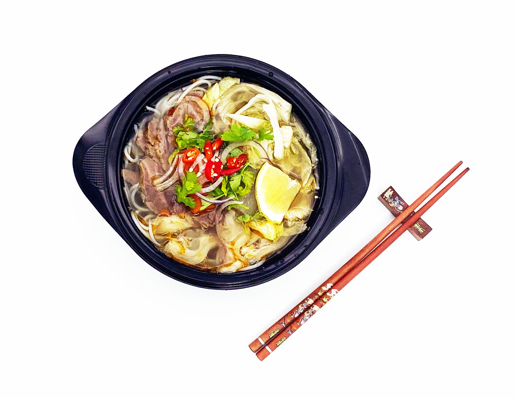 Mikrowellen Suppenbowl "Big Bowl" 750ml mit klarem Deckel, 400 Stück