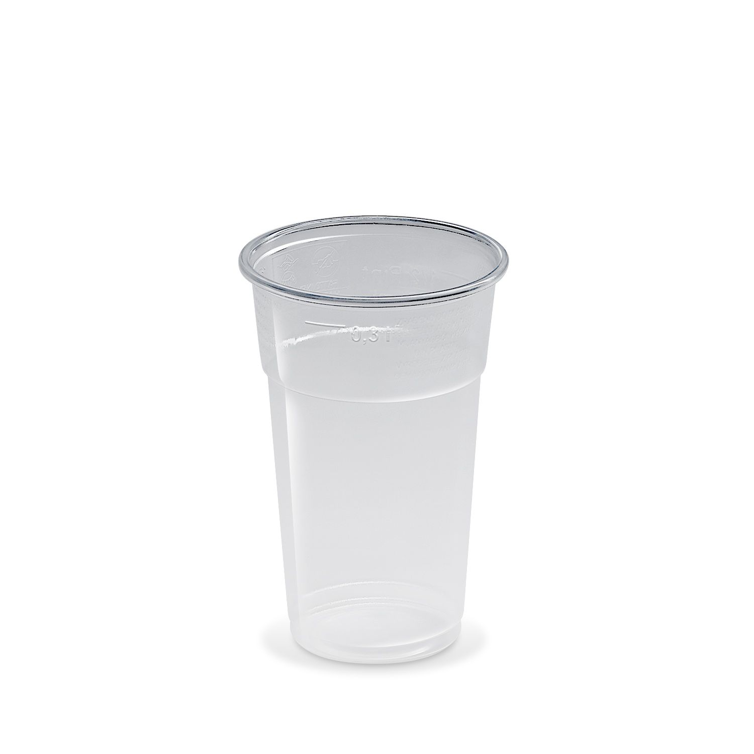 Trinkbecher 300ml / 0,3L, Bierbecher, PP, klar, 50 Stück/Packung Trinkbecher 300ml / 0,3L, Bierbecher, PP, klar, 50 Stück/Packung