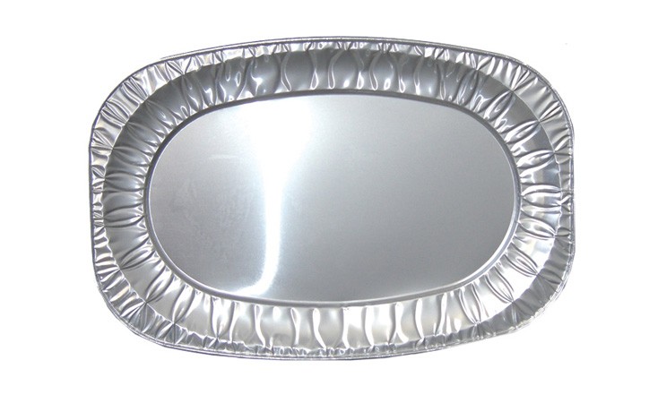 Alu-Servierplatte mittel, oval, 10 Stück/Packung Alu-Servierplatte mittel, oval, 10 Stück/Packung
