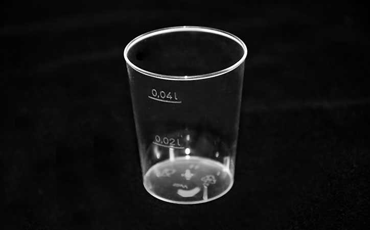 Schnapsglas, 4 cl, glasklar, 50 Stück im Pack