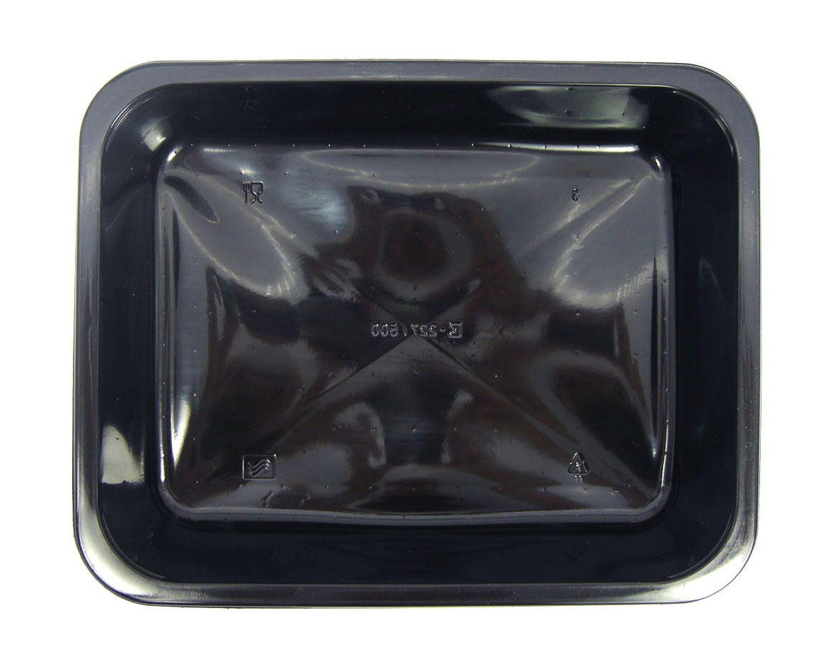 Siegelschale PP "ungeteilt" schwarz, 50mm tief, 320 Stück