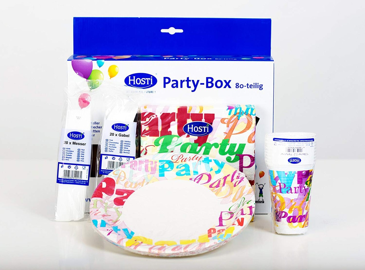 Partybox Motiv - Party Time, 80-teilig Partybox Motiv - Party Time, 80-teilig