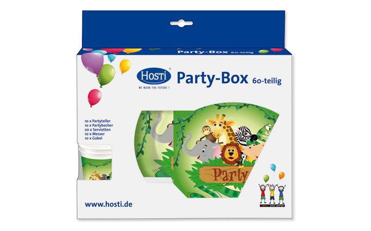 Partybox "Jungle", 80-teilig