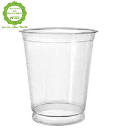 300ml rPET ClearCup Smoothie Shake Obst Becher "Straight" (800 Stück/Karton)