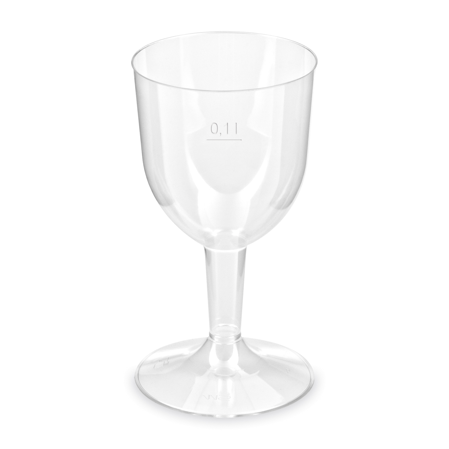 Weinglas 2-tlg., PS, 0,1L (6 Stück/Packung) Weinglas 2-tlg., PS, 0,1L (6 Stück/Packung)
