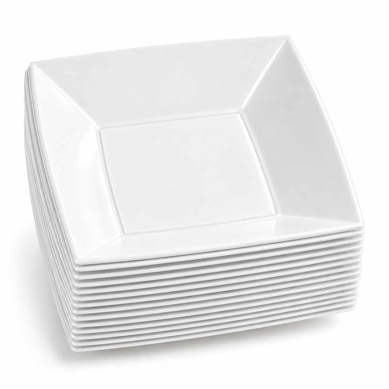Dessertteller tief, 18x18 cm, NICE Collection, weiss, 25 Stück/Packung