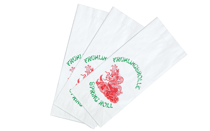 Isolierbeutel "Frühlingsrolle", klein, 500g, 1000 Stück/Karton Isolierbeutel "Frühlingsrolle", klein, 500g, 1000 Stück/Karton